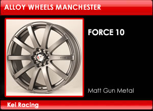 Kei Racing Alloy Wheels Force 10 Matt Gun Metal