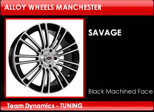 Team Dynamics Savage Alloy Wheels  Black Machined Face